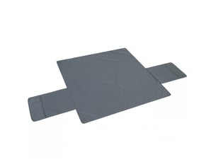 Housse de protection canapé 3 places 306 x 177 cm – gris – imperméable antidérapante avec poches latérales