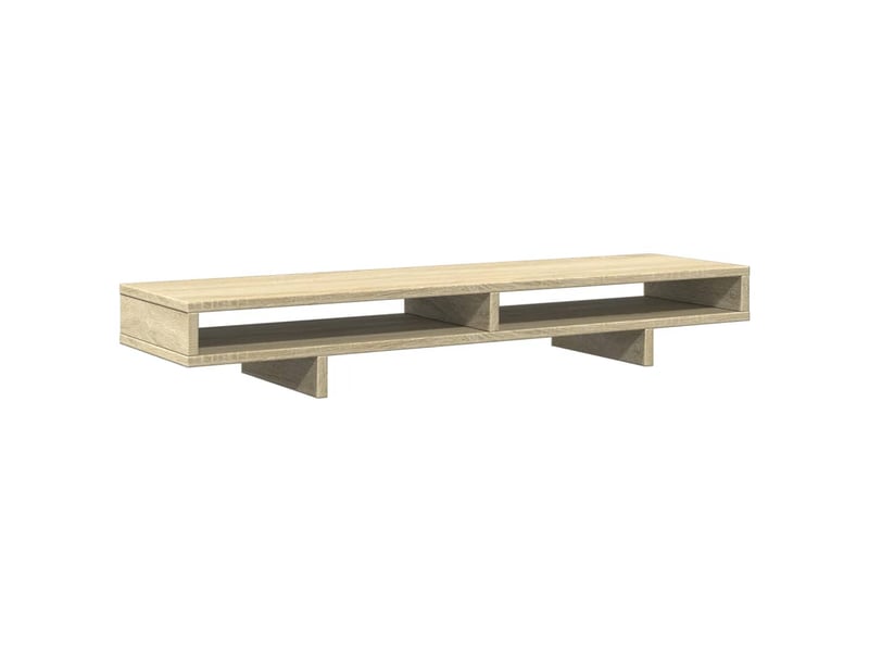  Support de moniteur table meuble bureau sonoma 100 x 27 x 15 cm bois d'ingénierie marron 02_0044978  - Conforama A