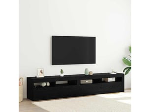 Meuble tv coloris noir 1 cm <strong></strong> <strong></strong>