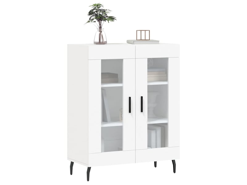  Buffet - bahut - meuble de rangement blanc 69,5x34x90 cm bois d'ingénierie  - Conforama C