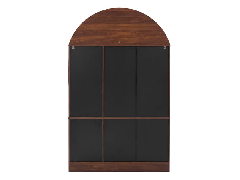  Vaisselier,110x40x185 cm,mdf et panneaux de particules,coloris noyer  - Conforama E