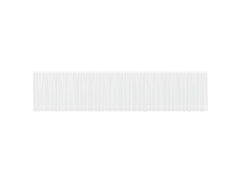 Rideau en dentelle, rideau ajouré, voilage blanc 1200 x 140 cm polyester cf43661  - Conforama A