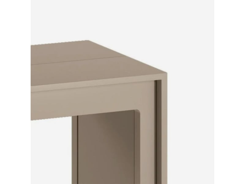 Console extensible gain de place en mdf anti-rayures, made in italy, nivara - gris tourterelle  - Conforama D