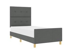 Lit simple 100x200 cm    coloris gris
