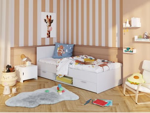 Parure de lit Housse + 1 taie 140x200 cm