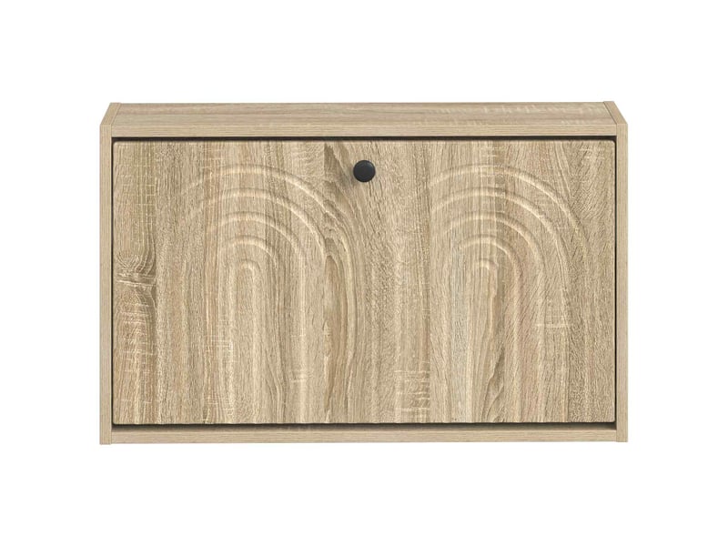 Meuble à chaussures mural, armoire à chaussures alkmaar 71x17x43 cm chêne sonoma  - Conforama D