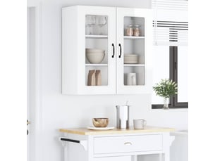 Meuble mural de cuisine | armoire de cuisine blanc brillant 80x31x80cm shl9643