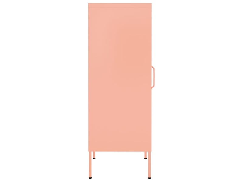  Armoire de rangement, rangement bureau rose 42,5x35x101,5 cm acier  - Conforama D