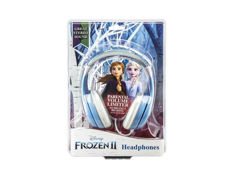  Casque filaire enfant reine des neiges 2 fr-140 arceau ajustable limiteur de volume 3,5 mm bleu TEC0092298943534 - Conforama B