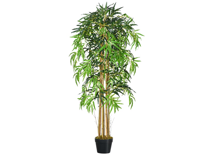  Bambou artificiel avec pot pour usage intérieur, φ18x150cm  - Conforama A