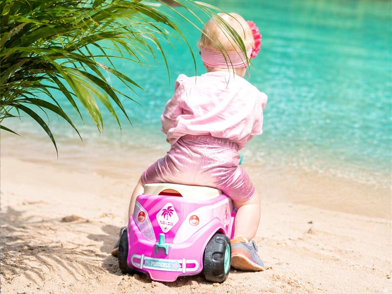 Porteur enfant van rétro barbie 1 à 3 ans - falk FAT700BB - Conforama E