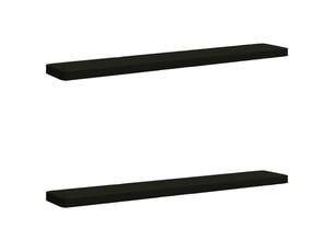 Lot de 2 coussins de banc, coussins d'assise vught 100 % polyester noir cf58486