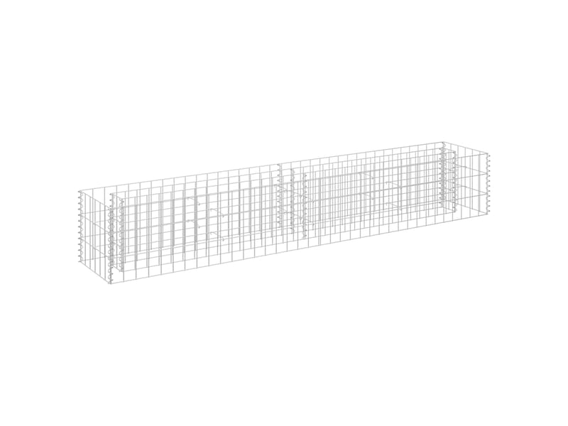  Jardinière - lit surélevé à gabion acier galvanisé 180x30x30 cm  - Conforama A