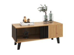 Table basse rectangulaire coloris bicolore <strong>DESMIU</strong> <strong></strong> - 60 cmx100 cm