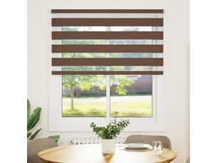Store zèbre, store de fenêtre marron 135x100cm largeur du tissu 130,9cm polyester cf48671
