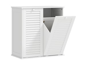 Meuble à linge salle de bain 2 paniers basculants evryae