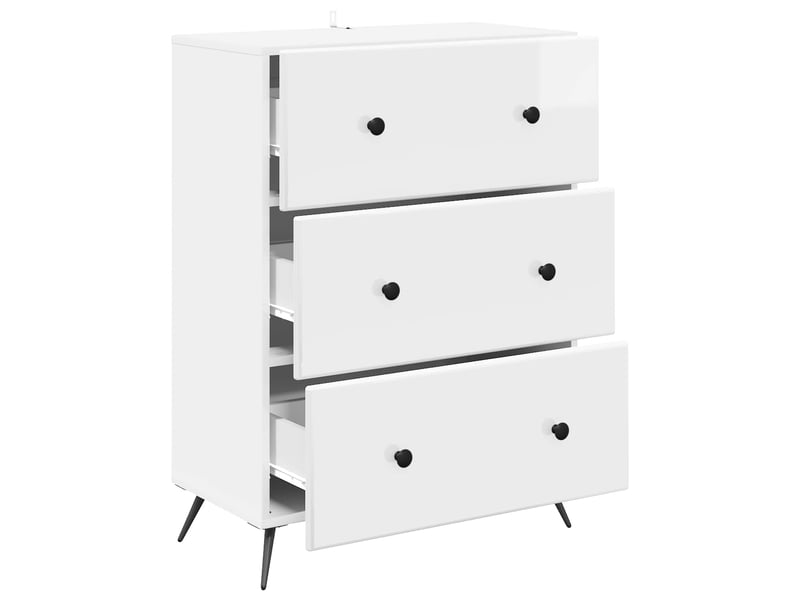 Armoire de rangement bureau, armoire à tiroirs 66 x 34,5 x 90 cm bois d'ingénierie shl8959 - Conforama E