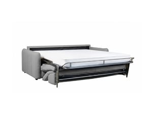 Canapé roma 2 places convertible avec relax électrique en tissu - gris foncé