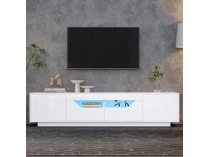 Meuble tv coloris blanc 180 cm REDOM