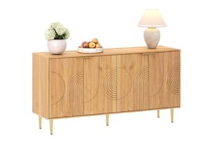 Buffet 4 porte(s)   OKMYHOME  - 140 cm coloris naturel 