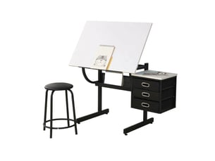 Bureau enfant 115 cm coloris blanc