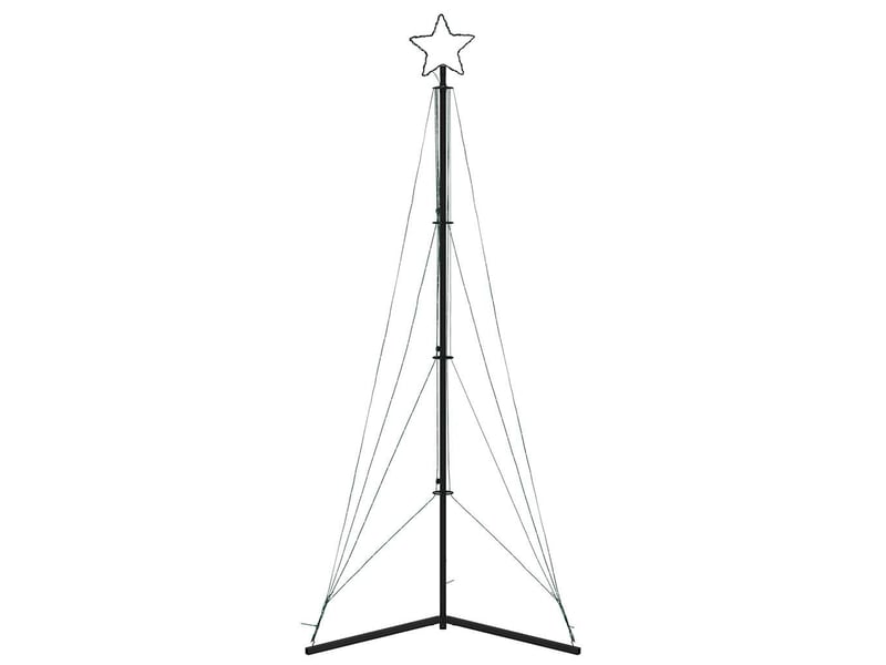 Sapin de noël - arbre de noël à led 483 led blanc chaud 240 cm - Conforama E