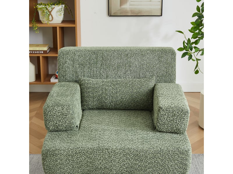 Canapé-lit convertible 2 places en chenille, canapé modulaire pliable, cadre en fer, convertible en lit d'appoint - Conforama E