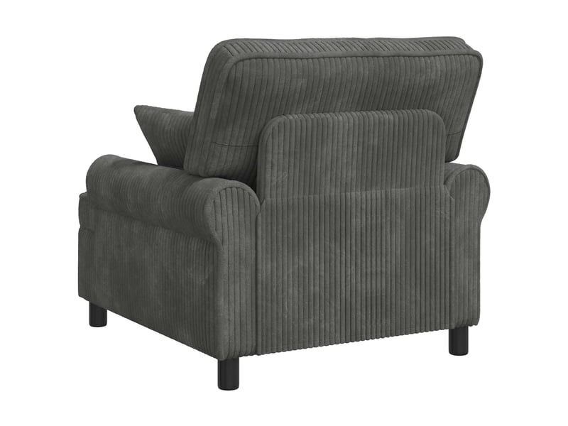  Vidaxl fauteuil xl avec coussins gris clair tissu à 1,5 lignes  - Conforama E