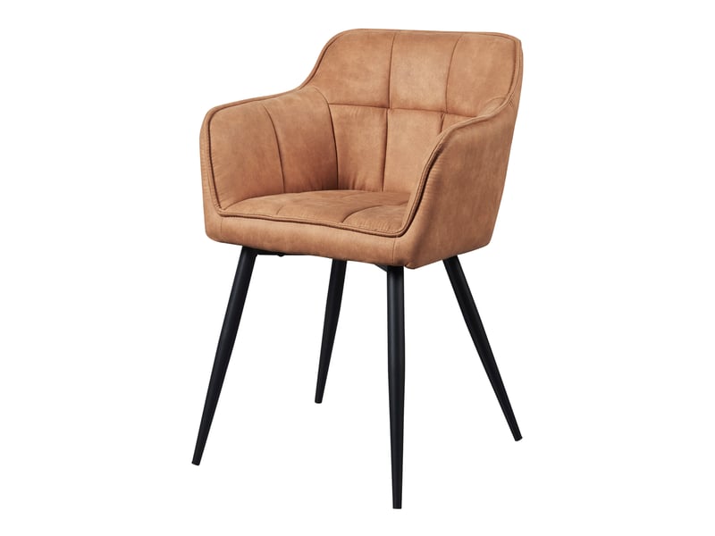  Lot de 2 chaises de salle à manger birmingham 82 x 60 x 59 cm marron noir [en.casa] Birmingham - Conforama D
