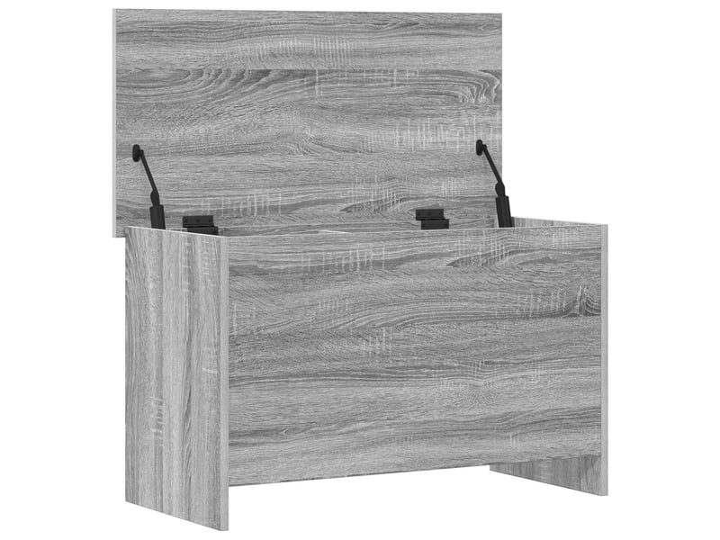  Coffre de rangement avec stockage sonoma gris 80x40x50 cm  - Conforama E