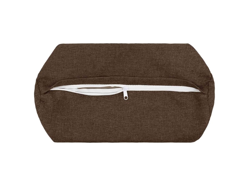  Lot de 6 coussins avec oreiller, coussins décoratifs heerlen marron tissu cf50720  - Conforama D