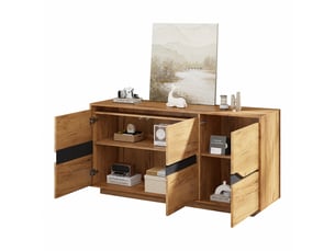 Buffet 3 porte(s)  0 tiroir(s)   - 120 cm coloris blanc 
