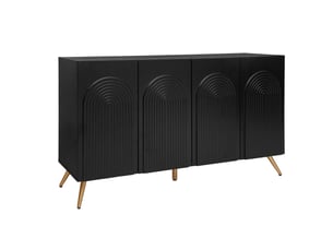 Buffet    <strong></strong> <strong></strong> - 150 cm coloris noir 