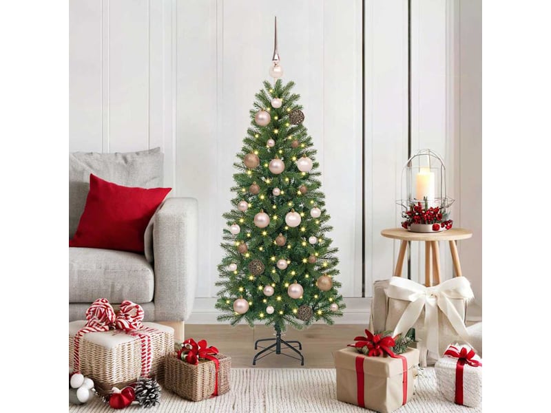 Sapin de noël - arbre de noël artificiel vert 120 cm pe et pvc - Conforama B