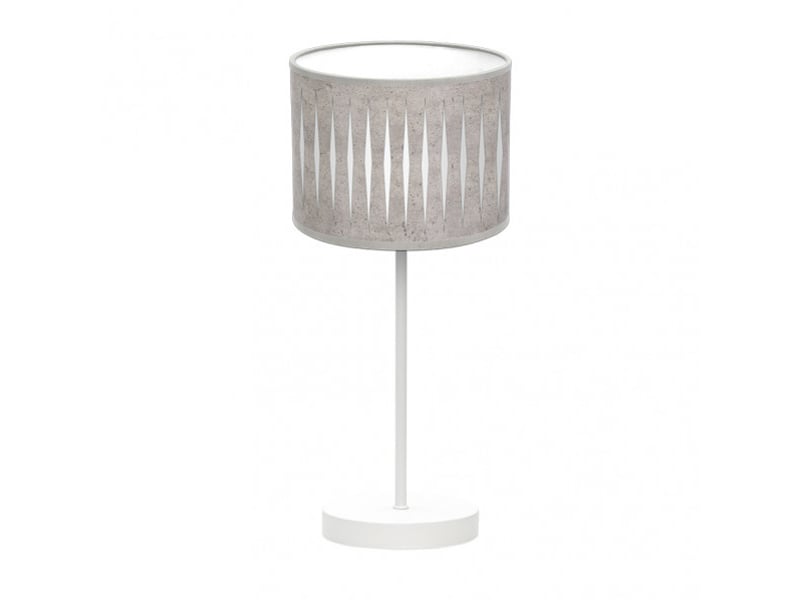  Lampe à poser fabrilamp piron e14 coloris blancciment gris 42 x 17 x 17 cm 177271028 - Conforama A