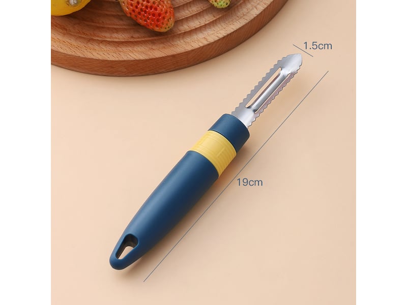  2pièces couteau à fruits acier inoxydable couteau office créatif épluche-pommes de terre grattoir à écailles de poisson pratique  - Conforama C