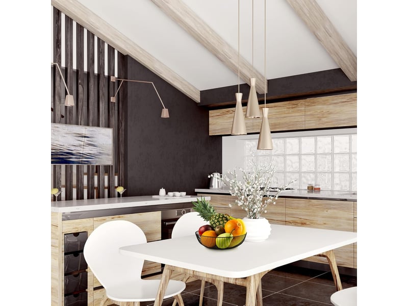 Corbeille à fruits de grande capacité décoration scandinave 28cm - Conforama D