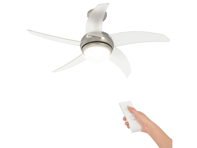  Vidaxl ventilateur de plafond avec lumière et télécommande ø 110 cm  - Conforama A