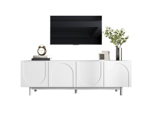 Meuble tv coloris blanc  <strong></strong>  <strong></strong>