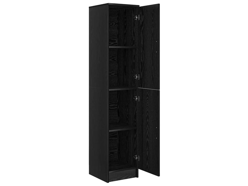  Buffet - haut armoire chêne noir 35 x 39 x 168 cm  - Conforama E