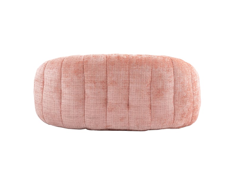  Canapé paresseux confortable fixe 2 places en chenille avec 2 oreillers,150x95x63cm,rose canapé rose - Conforama D