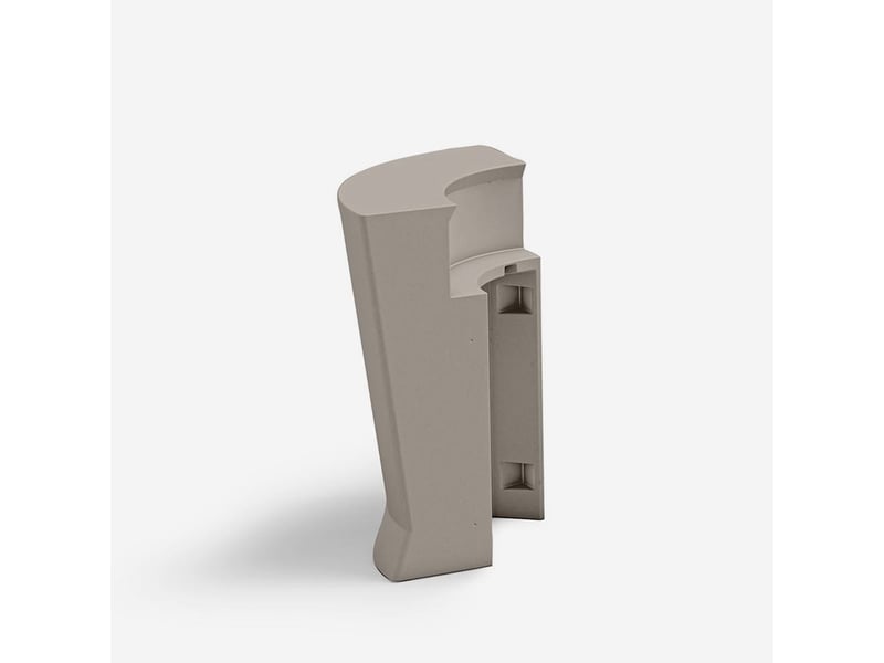 Comptoir de bar avec évier intégré en polyéthylène marvy anthracite - beige - Conforama B