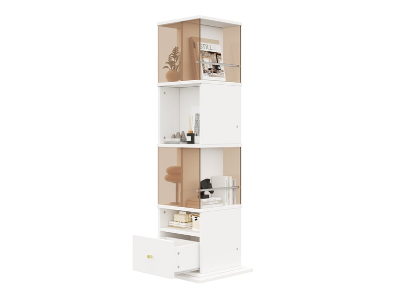  Lit superposé 90x200 cm, lit cabane pour filles et garçons avec échelle et baldaquin, au sol, en bois massif, blanc  - Conforama A