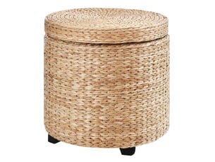 Pouf / repose pied <strong>DESMIU</strong> <strong></strong> beige