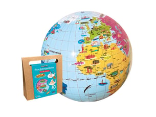 Ballon globe merveilles du monde - 42 cm caly
