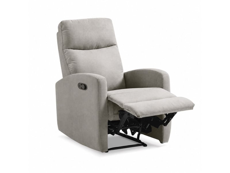  Fauteuil relax manuel tissu waterproof gris clair - merial MERIAL - Conforama C