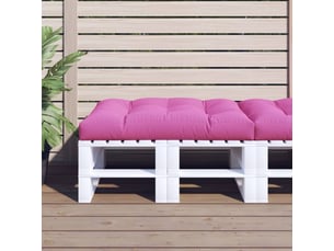 Coussin de palette, coussin de chaise, coussin de canapé rose 120x80x12 cm tissu cf55428