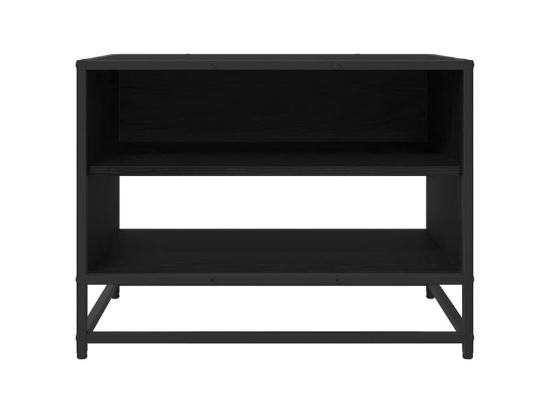  Meuble tv moderne, banc tv 61x40x46 cm chêne noir bois d'ingénierie  - Conforama E