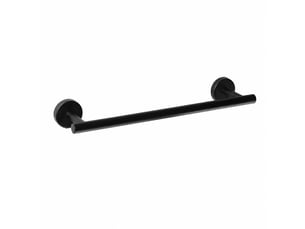 Porte-serviettes en acier inoxydable, noir 40cm, mur pour cuisine de salle de bains