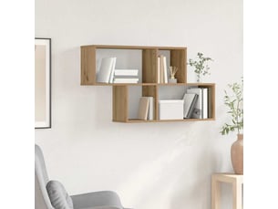 Étagère flottante, étagère suspendue montage mural marron bois d'ingénierie cf42563